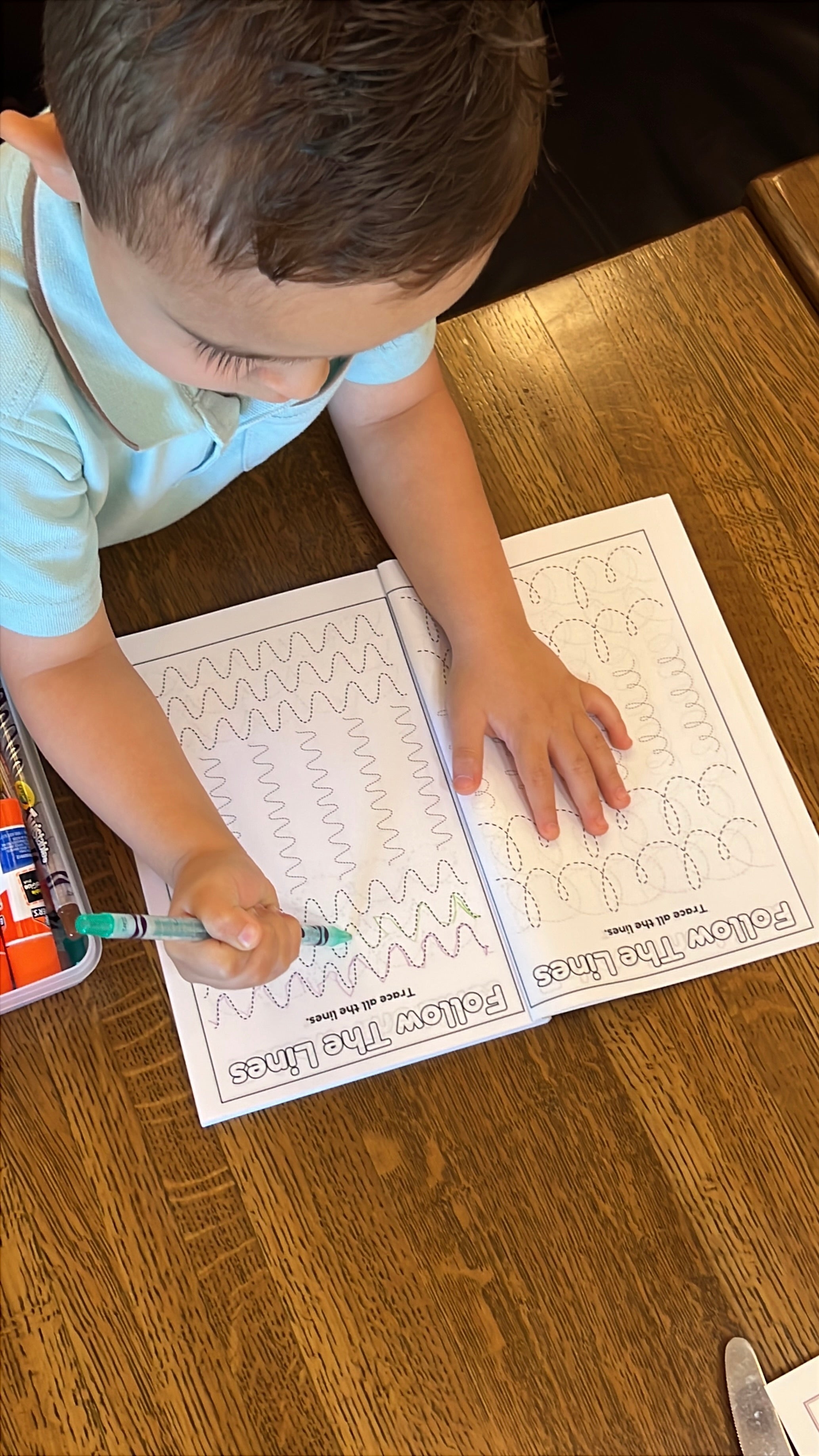 Preschool Essentials Trace Lines, Colors, Shapes and Numbers Activity Coloring Book